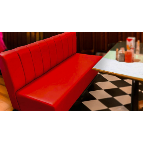 Red Booth Sofa / Diner Restaurant Bar Sofa / Custom Restaurant Booth Sofa